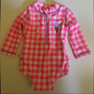 Cotton on Brand baby girls rashguard swimsuit size 0-3 months